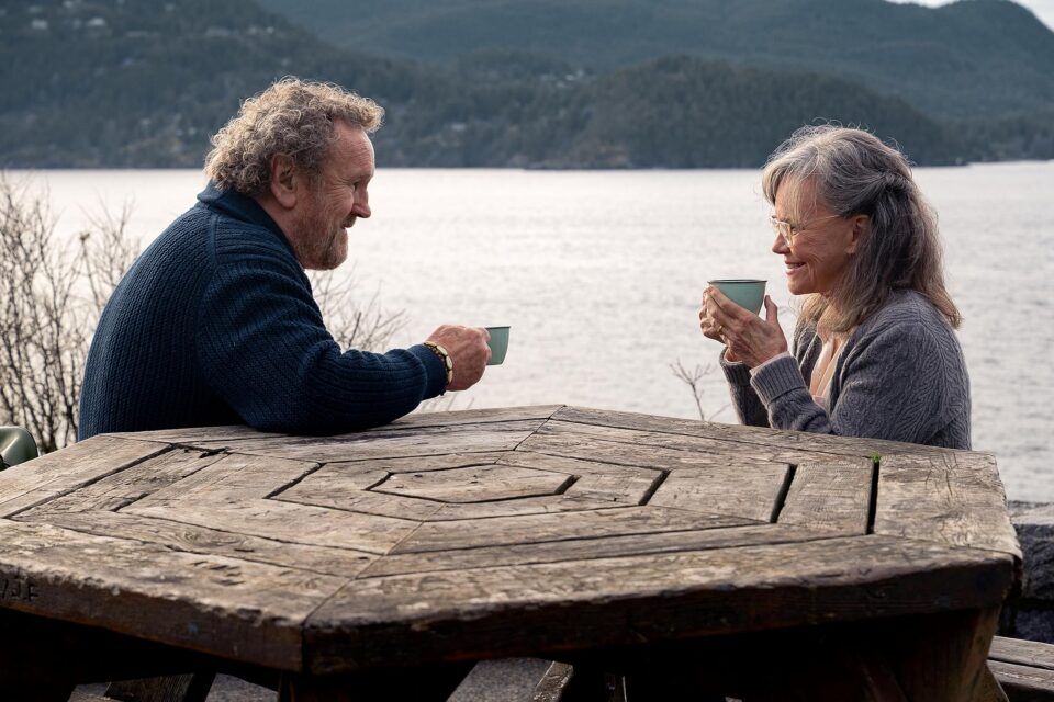 Lewis Pullman and Sally Field