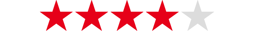 Four out of five stars