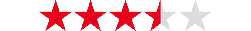 Three-and-a-half out of five stars