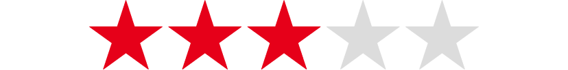Three out of five stars
