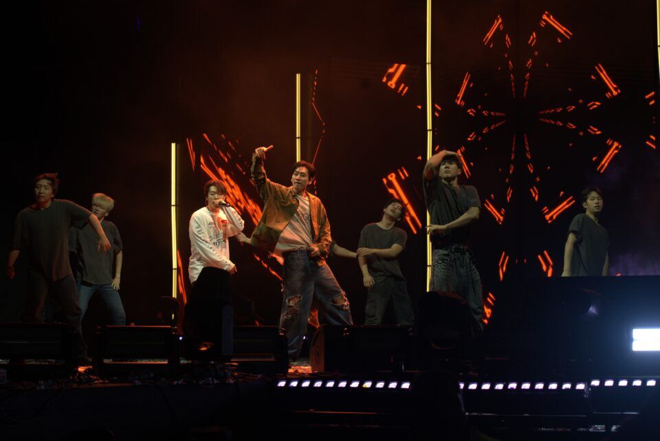 Super Junior-D&E performs at the K-Town Festival, 2025.