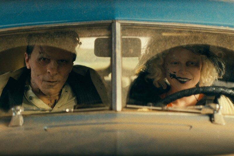 Christian Bale and Jessie Buckley in The Bride!