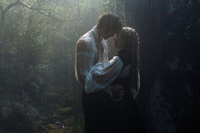 Jacob Elordi and Margot Robbie in Wuthering Heights