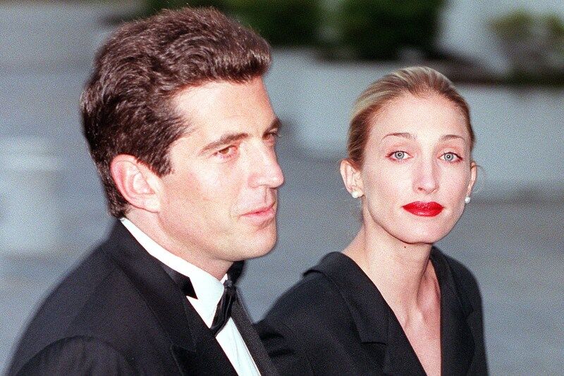 John Kennedy Jr. with his wife Carolyn Bessette Kennedy arrive at the annual John F. Kennedy Library Foundation dinner in honor of the former President's 82nd Birthday, Sunday, May 23, 1999 at the Kennedy Library in Boston, MA. Staff Photo Justin Ide SAVED PHOTO MONDAY (