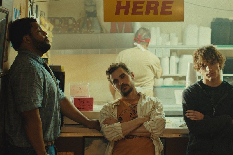 O'Shea Jackson Jr., Dave Franco and Mason Thames appear in The Shitheads by Macon Blair, an official selection of the 2026 Sundance Film Festival. Courtesy of Sundance Institute.